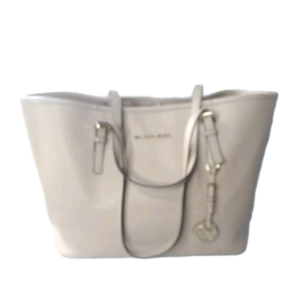 Michael Kors Tan Saffiano Leather Jet Set Large Travel Tote 38H7GTVT8L - Picture 5 of 10